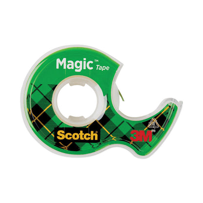 Magic Tape in Handheld Dispenser, 1" Core, 0.75" x 25 ft, Clear, 3/Pack
