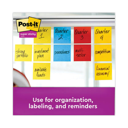 Pads in Playful Primary Collection Colors, 3" x 3", 90 Sheets/Pad, 5 Pads/Pack