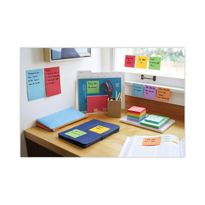 Pads in Playful Primary Collection Colors, 3" x 3", 90 Sheets/Pad, 5 Pads/Pack