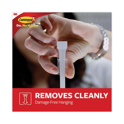 Medium Utility Hooks, Plastic, White, Supports 3 lb, 20/Pack