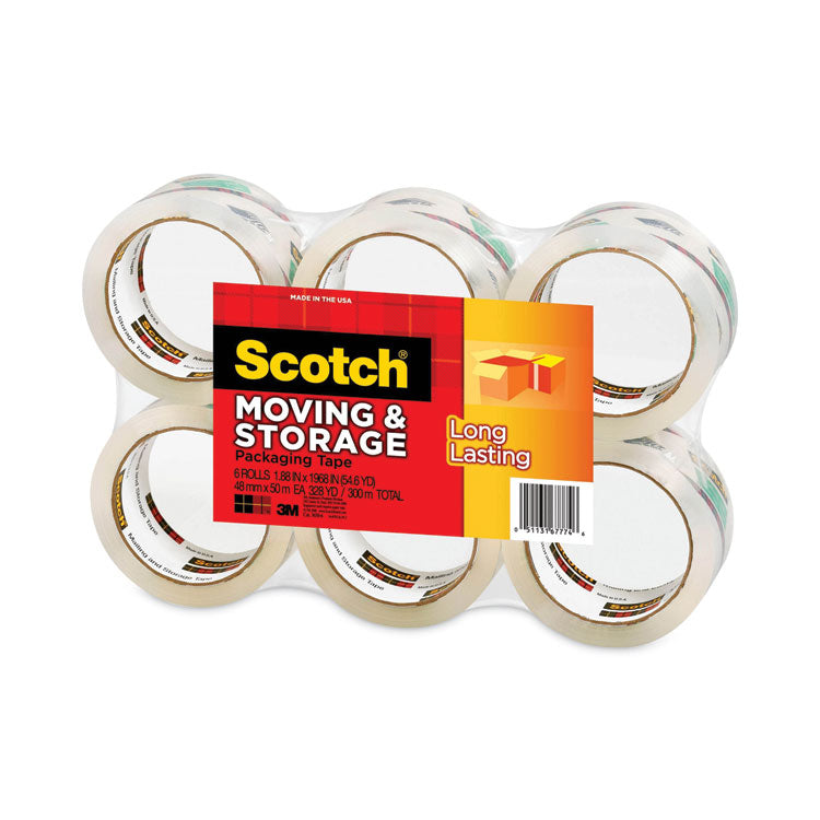 Storage Tape, 3" Core, 1.88" x 54.6 yds, Clear, 6/Pack