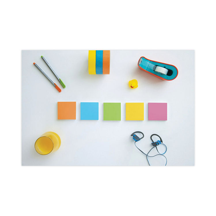 Pads in Energy Boost Collection Colors, Cabinet Pack, 3" x 3", 70 Sheets/Pad, 24 Pads/Pack