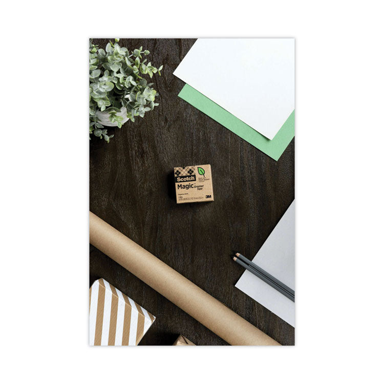 Magic Greener Tape, 1" Core, 0.75" x 75 ft, Clear, 10/Pack