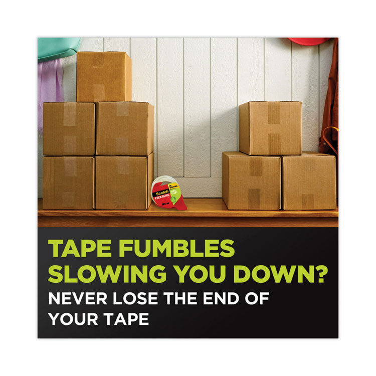 Sure Start Packaging Tape for DP1000 Dispensers, 1.5" Core, 1.88" x 75 ft, Clear, 6/Pack