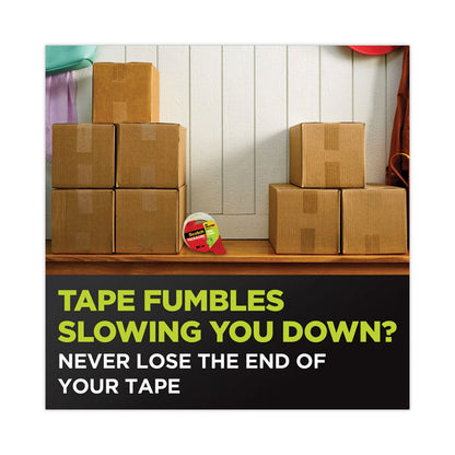 Sure Start Packaging Tape for DP1000 Dispensers, 1.5" Core, 1.88" x 75 ft, Clear, 6/Pack