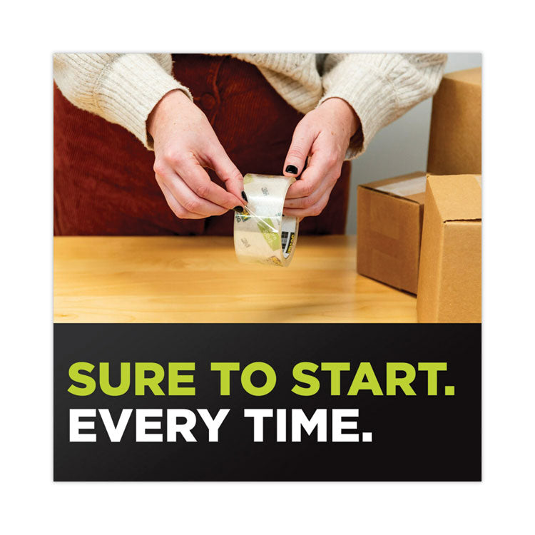 Sure Start Packaging Tape for DP1000 Dispensers, 1.5" Core, 1.88" x 75 ft, Clear, 6/Pack