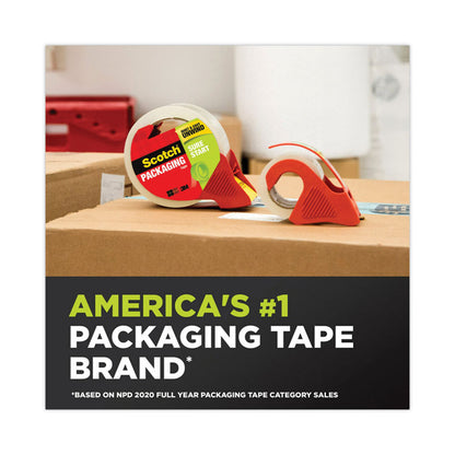 Sure Start Packaging Tape for DP1000 Dispensers, 1.5" Core, 1.88" x 75 ft, Clear, 6/Pack