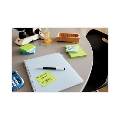 Note and Flag Dispenser, For 3 x 3 Pads, Black/Clear, Includes 45-Sheet Canary Super Sticky Pop-up Pad, (50) 1" Flags