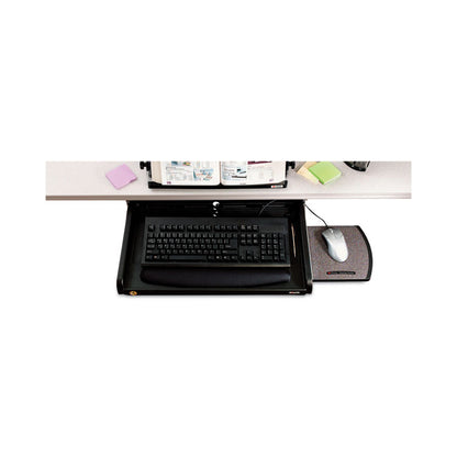 Under Desk Keyboard Drawer, 23w x 14d, Black