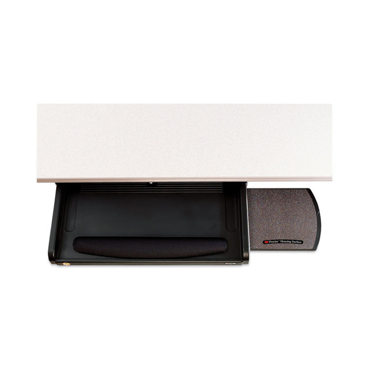 Under Desk Keyboard Drawer, 23w x 14d, Black