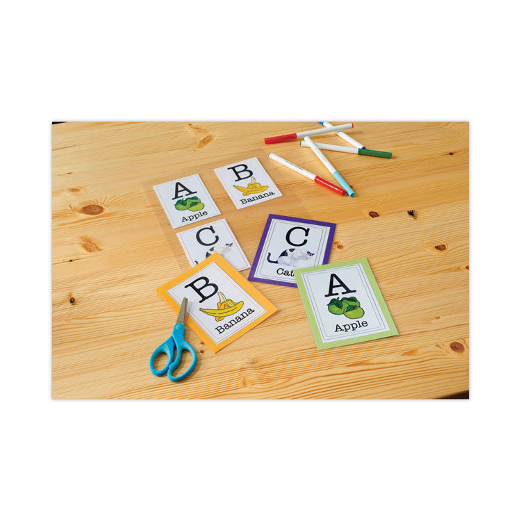 Self-Sealing Laminating Pouches, 9.5 mil, 2.81" x 3.75", Gloss Clear, 5/Pack