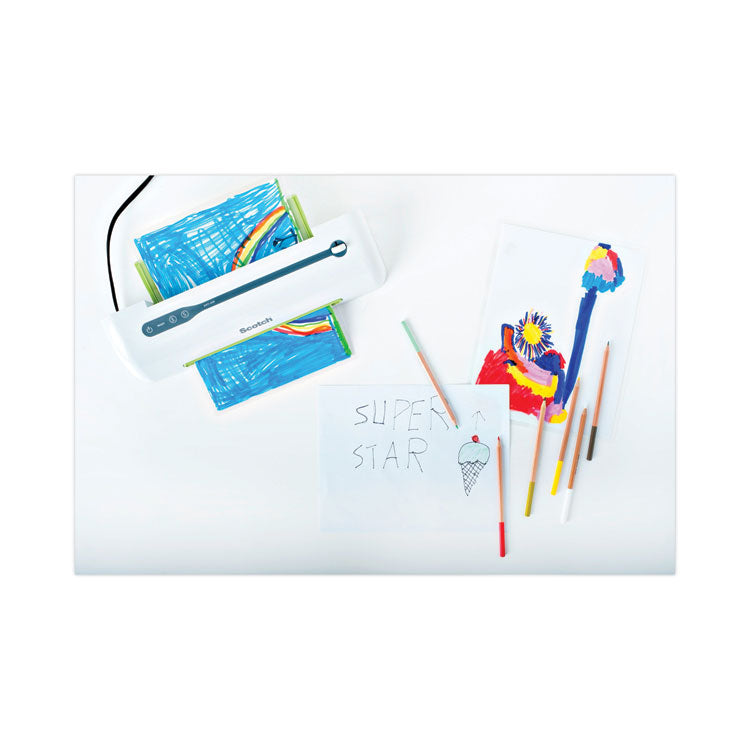 Self-Sealing Laminating Pouches, 9.5 mil, 2.81" x 3.75", Gloss Clear, 5/Pack