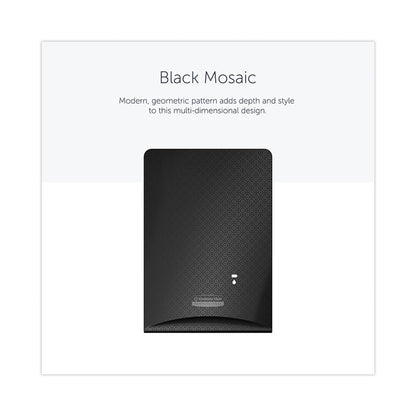 ICON Faceplate for Automatic Soap and Sanitizer Dispenser, 8.25 x 22 x 12.12, Black Mosaic