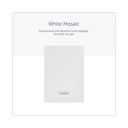 ICON Faceplate for Automatic Soap and Sanitizer Dispenser, 8.25 x 22 x 12.12, White Mosaic