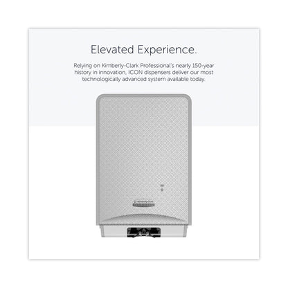 ICON Automatic Soap and Sanitizer Dispenser, 1.2 L, 8.06 x 14.18 x 4.75, Silver Mosaic
