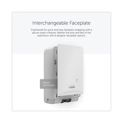 ICON Faceplate for Automatic Soap and Sanitizer Dispenser, 8.25 x 22 x 12.12, White Mosaic