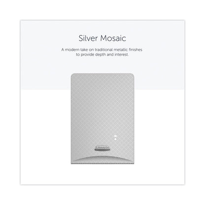 ICON Faceplate for Automatic Soap and Sanitizer Dispenser, 8.25 x 22 x 12.12, Silver Mosaic