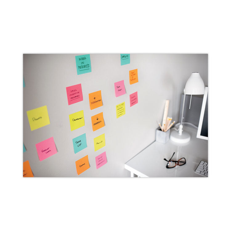 Pop-up 3 x 3 Note Refill, 3" x 3", Supernova Neons Collection Colors, 90 Sheets/Pad, 10 Pads/Pack
