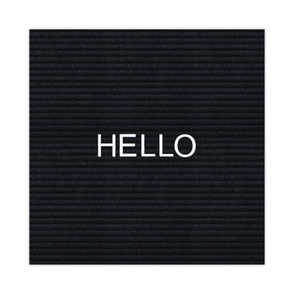 Set of Plastic Letter Board Letters, Numbers and Symbols, 1" Tall, White Characters, 270 Pieces