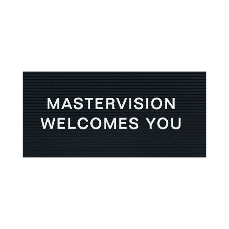 Set of Plastic Letter Board Letters, Numbers and Symbols, 1" Tall, White Characters, 270 Pieces