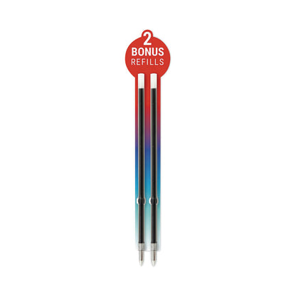 X-701 Ballpoint Pen, Retractable, Fine 0.7 mm, Black Ink, Black Barrel