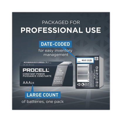 Professional Alkaline AAA Batteries, 144/Carton