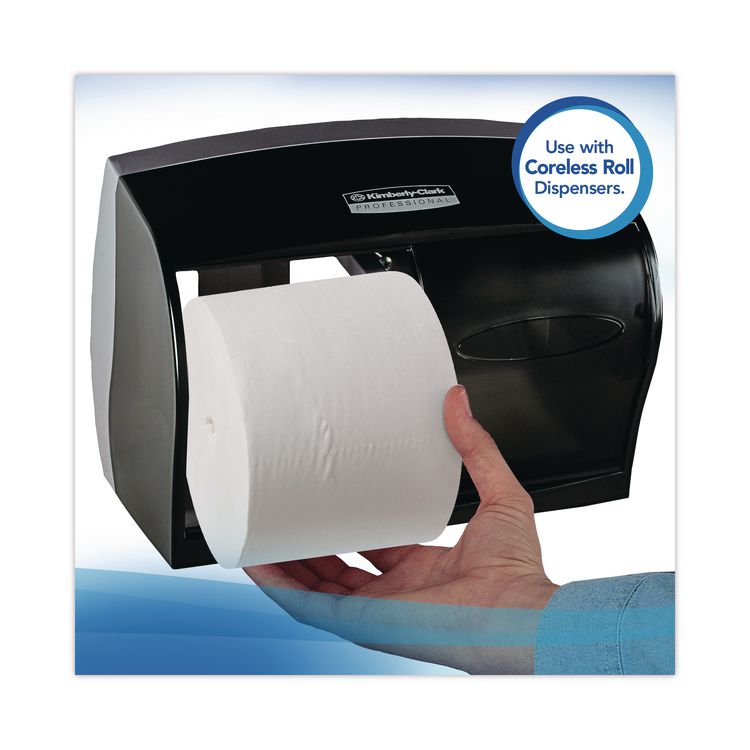 Essential Extra Soft Coreless Standard Roll Bath Tissue, Septic Safe, 2-Ply, White, 800 Sheets/Roll, 36 Rolls/Carton
