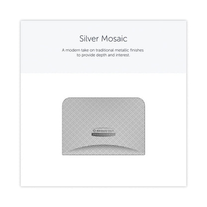 ICON Faceplate for Coreless Standard Roll Toilet Paper Dispenser, 4.25 x 6 x 1.5, Silver Mosaic