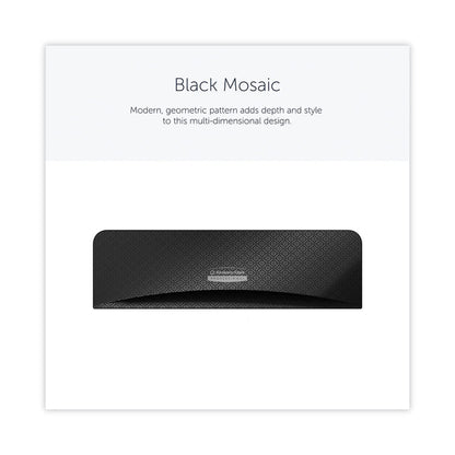 ICON Faceplate for Coreless Standard Roll Toilet Paper Dispenser, 3.56 x 12 x 1.5, Black Mosaic