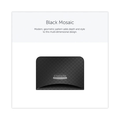 ICON Faceplate for Coreless Standard Roll Toilet Paper Dispenser, 4.25 x 6 x 1.5, Black Mosaic