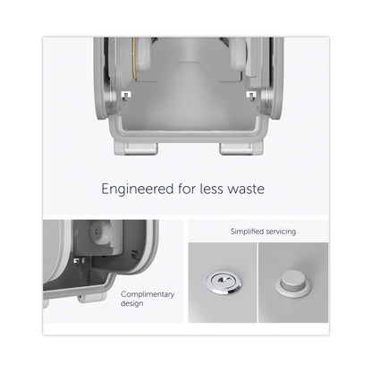 ICON Coreless Standard Roll Toilet Paper Dispenser, 7.18 x 13.37 x 7.06, Silver Mosaic