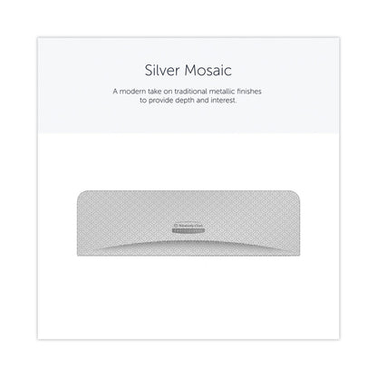 ICON Faceplate for Coreless Standard Roll Toilet Paper Dispenser, 3.56 x 12 x 1.5, Silver Mosaic
