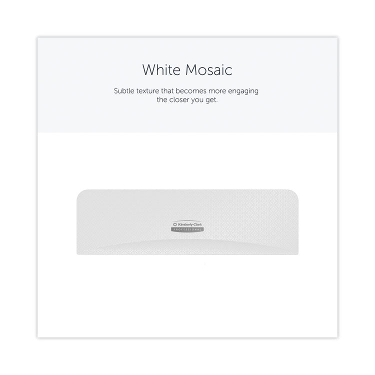 ICON Faceplate for Coreless Standard Roll Toilet Paper Dispenser, 3.56 x 12 x 1.5, White Mosaic