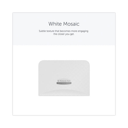 ICON Faceplate for Coreless Standard Roll Toilet Paper Dispenser, 4.25 x 6 x 1.5, White Mosaic