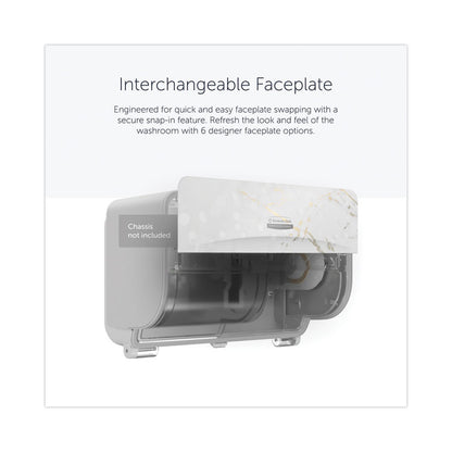 ICON Faceplate for Coreless Standard Roll Toilet Paper Dispenser, 3.56 x 12 x 1.5, Cherry Blossom