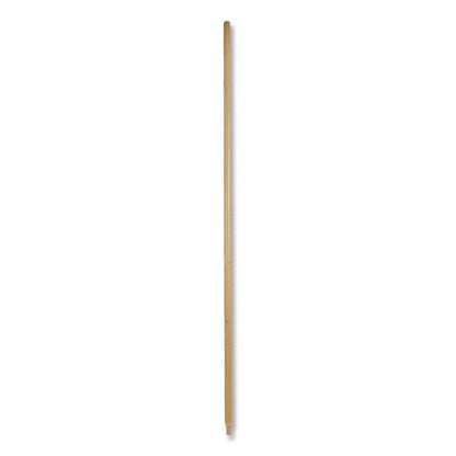 Heavy-Duty Threaded End Lacquered Hardwood Broom Handle, 1.13" dia x 60", Natural