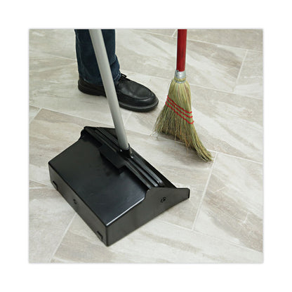 Corn Fiber Lobby/Toy Broom, Corn Fiber Bristles, 39" Overall Length, Red, 12/Carton