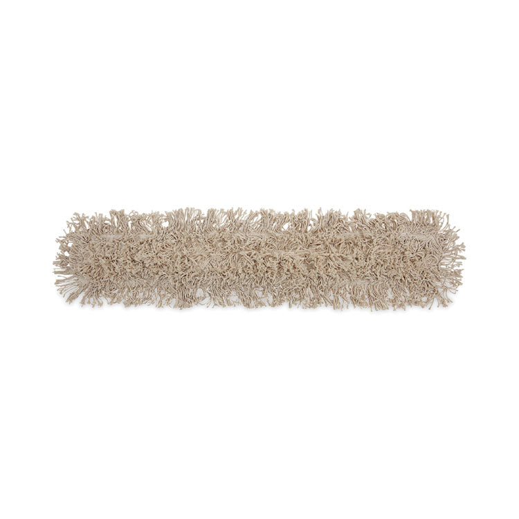 Industrial Dust Mop Head, Cotton, 36 x 3, White