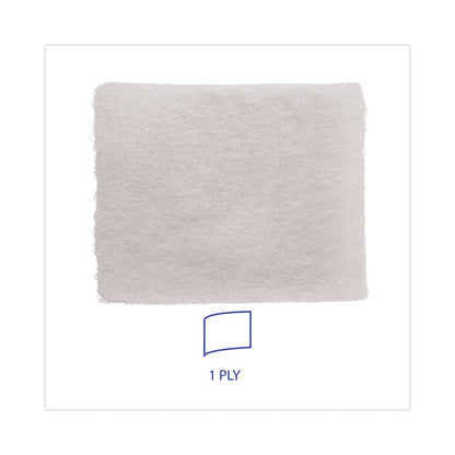TrapEze Disposable Dusting Sheets, 5" x 125 ft, White, 250 Sheets/Roll, 2 Rolls/Carton
