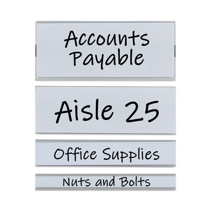 Clear Magnetic Label Holders, Side Load, 6 x 0.5, 10/Pack
