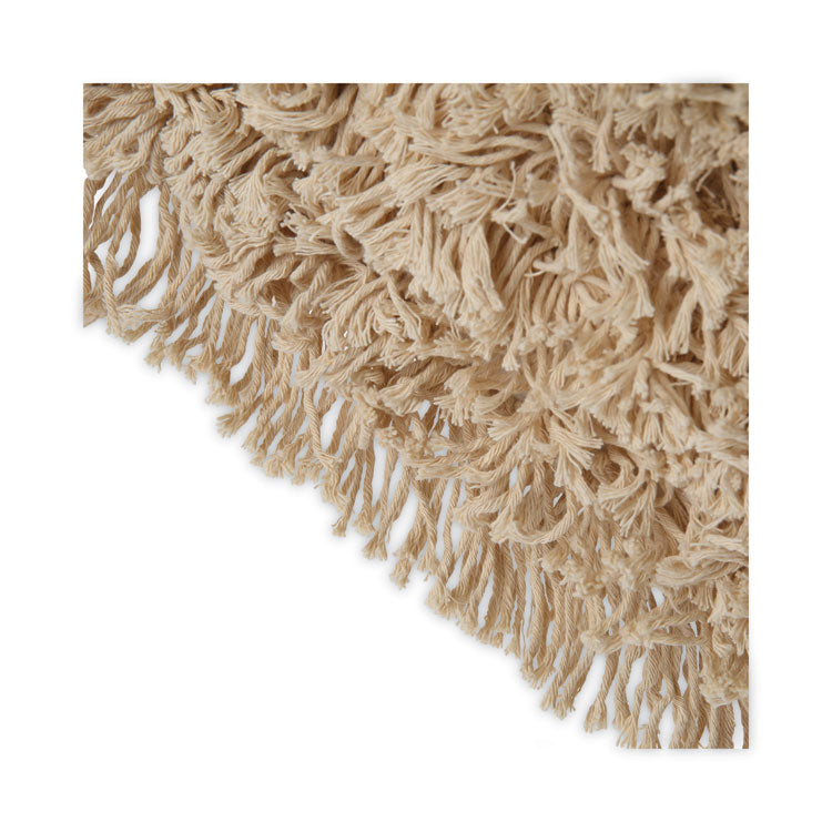 Industrial Dust Mop Head, Hygrade Cotton, 24 x 5, White