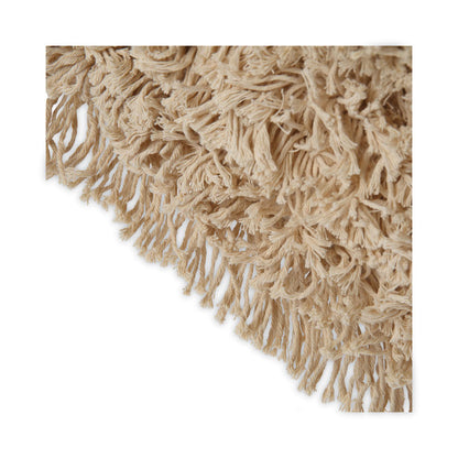 Industrial Dust Mop Head, Hygrade Cotton, 24 x 5, White