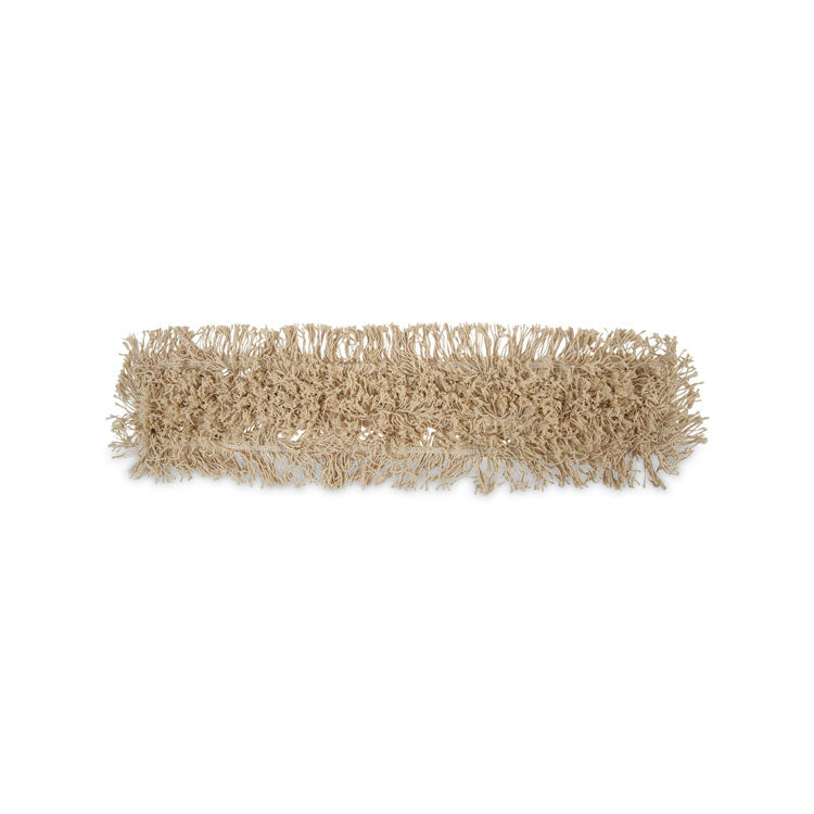 Industrial Dust Mop Head, Washable, Hygrade Cotton, 36 x 5, White