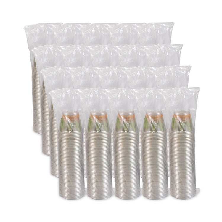 Bare Eco-Forward RPET Cold Cups, ProPlanet Seal, 9 oz, Plastic, Leaf Design, 1,000/Carton