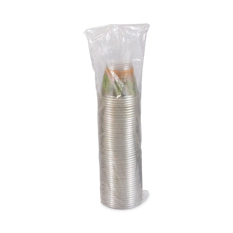 Bare Eco-Forward RPET Cold Cups, ProPlanet Seal, 9 oz, Plastic, Leaf Design, 1,000/Carton