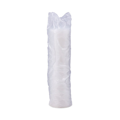 Lift n' Lock Plastic Hot Cup Lids, With Straw Slot, Fits 10 oz to 14 oz Hot Cups, Translucent, 100/Sleeve, 10 Sleeves/Carton