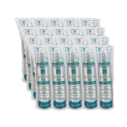 Ultra Clear PET Cups, Tall, 9 oz, Plastic, 50/Bag, 20 Bags/Carton