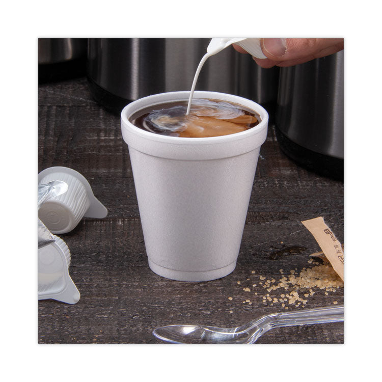 Foam Drink Cups, 8 oz, White, 25/Pack