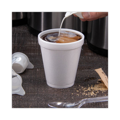 Foam Drink Cups, 8 oz, White, 25/Pack