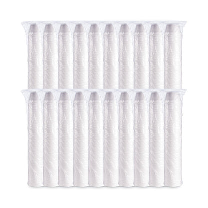 Foam Container, Extra Squat, 8 oz, White, 1,000/Carton